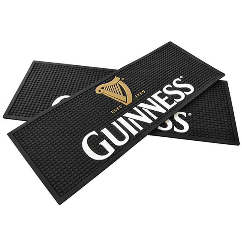 Custom logo rubber service bar mats Well Articrafts