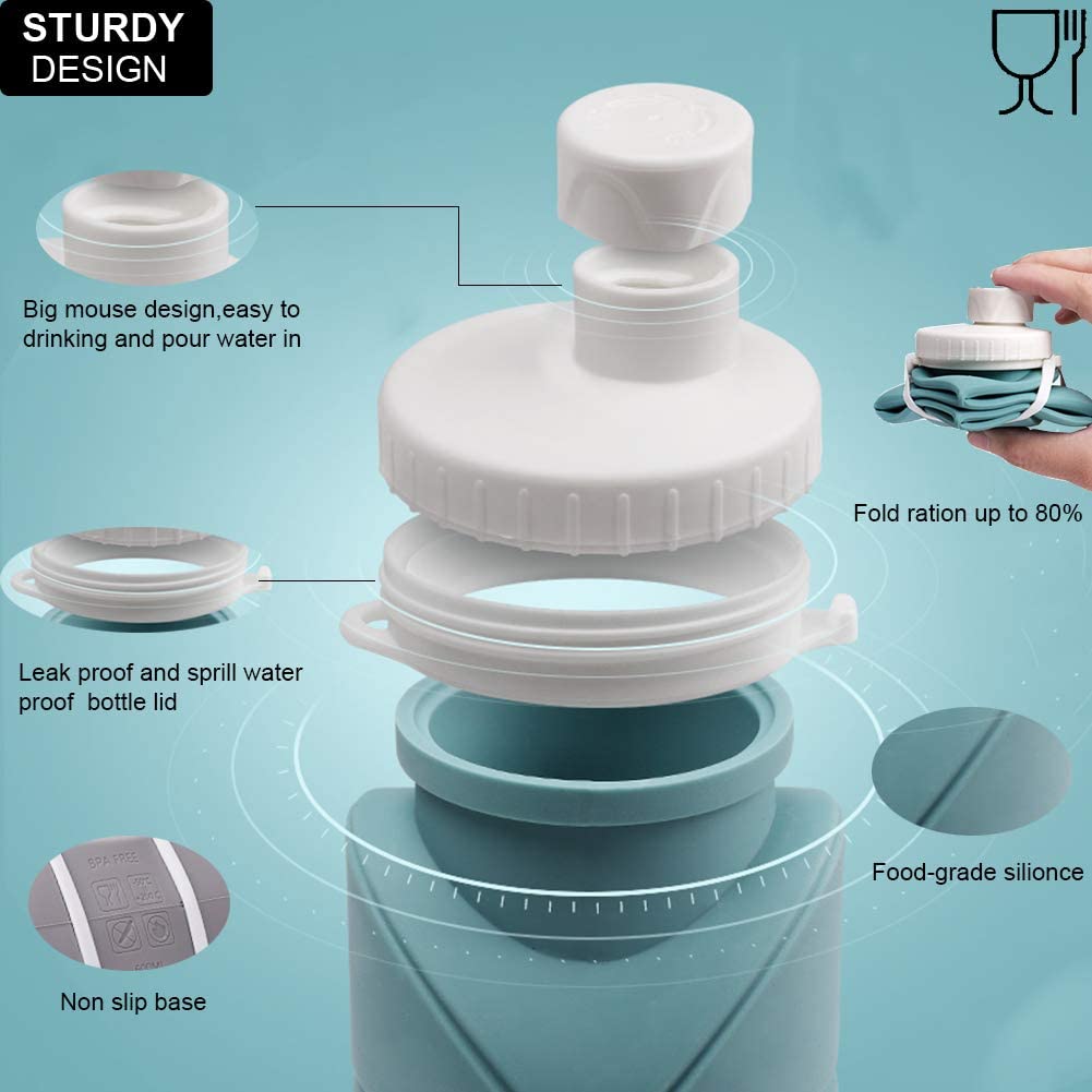 silicone foldable bottle