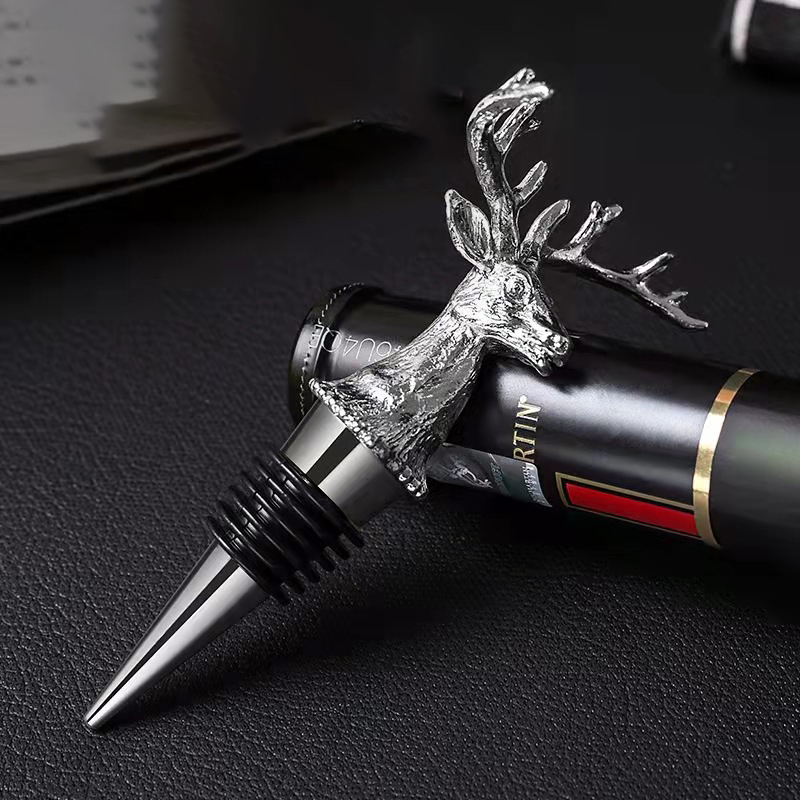 Animal red wine bottle stopper