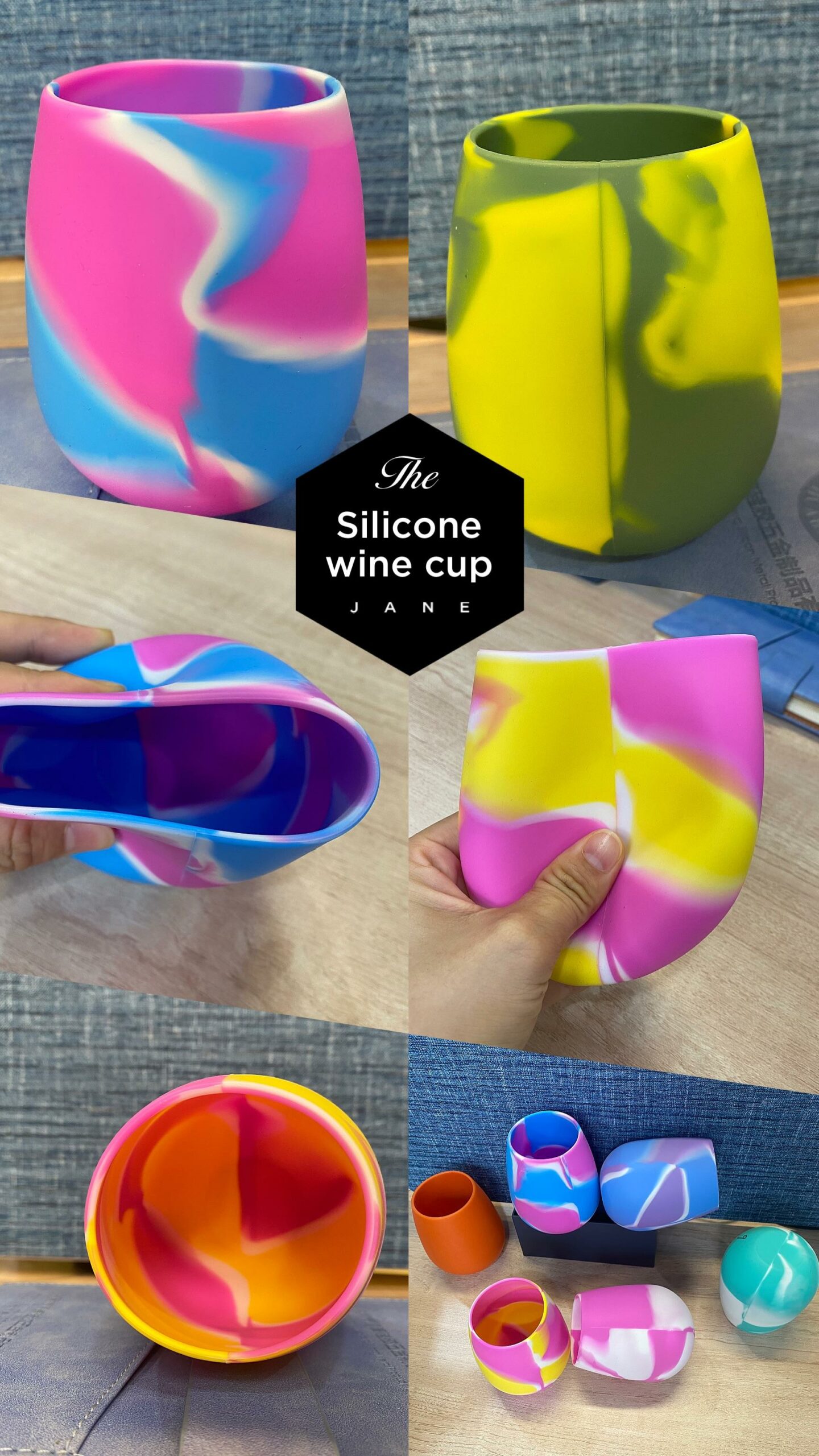 silicone wine cup