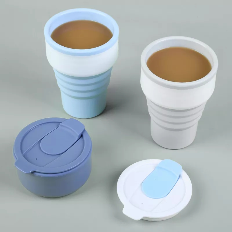 375ML Leak Proof Collapsible Reusable Silicone Coffee Cup