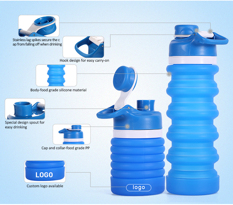 Folding Silicone Water Bottle