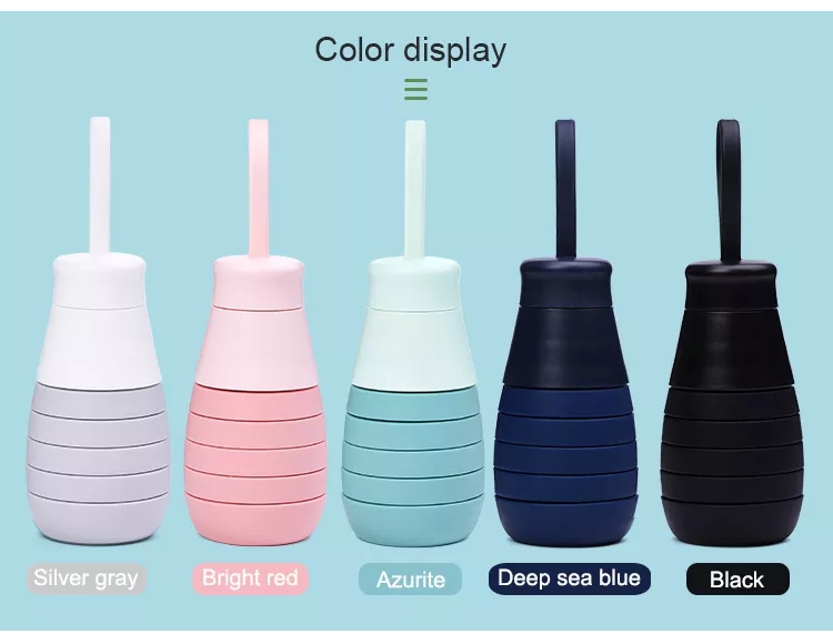 silicone drinking water bottle