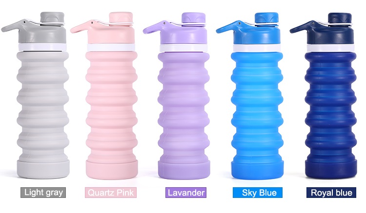 silicone drinking water bottle