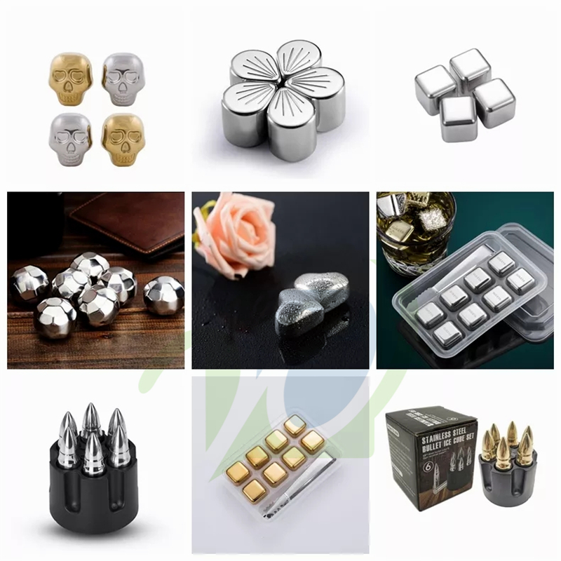 stainless steel whiskey stones