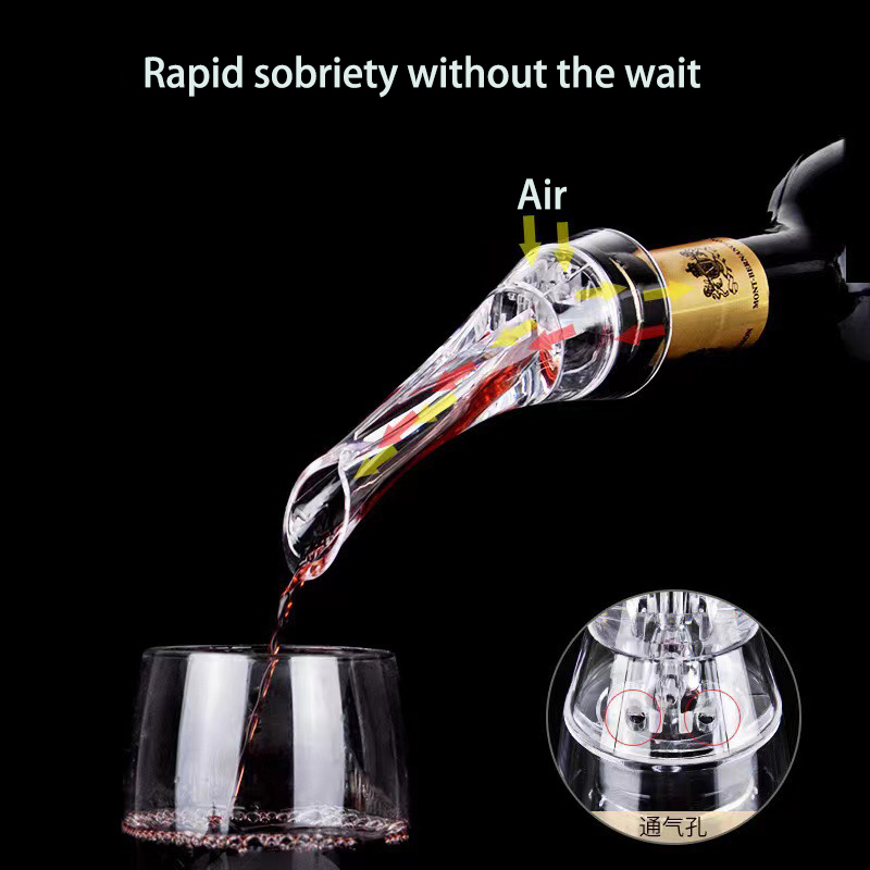 long mouth wine pourer